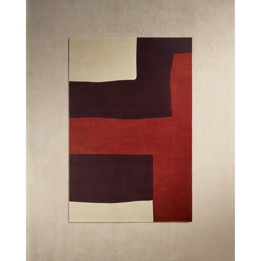 Tapis Esprit Libre Maison Sarah Lavoine - Terra Aubergine Écru