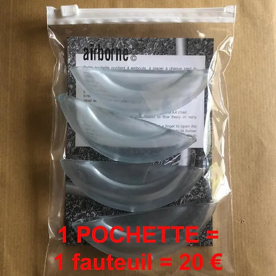 Pochette de 4 pieds de protection Airborne