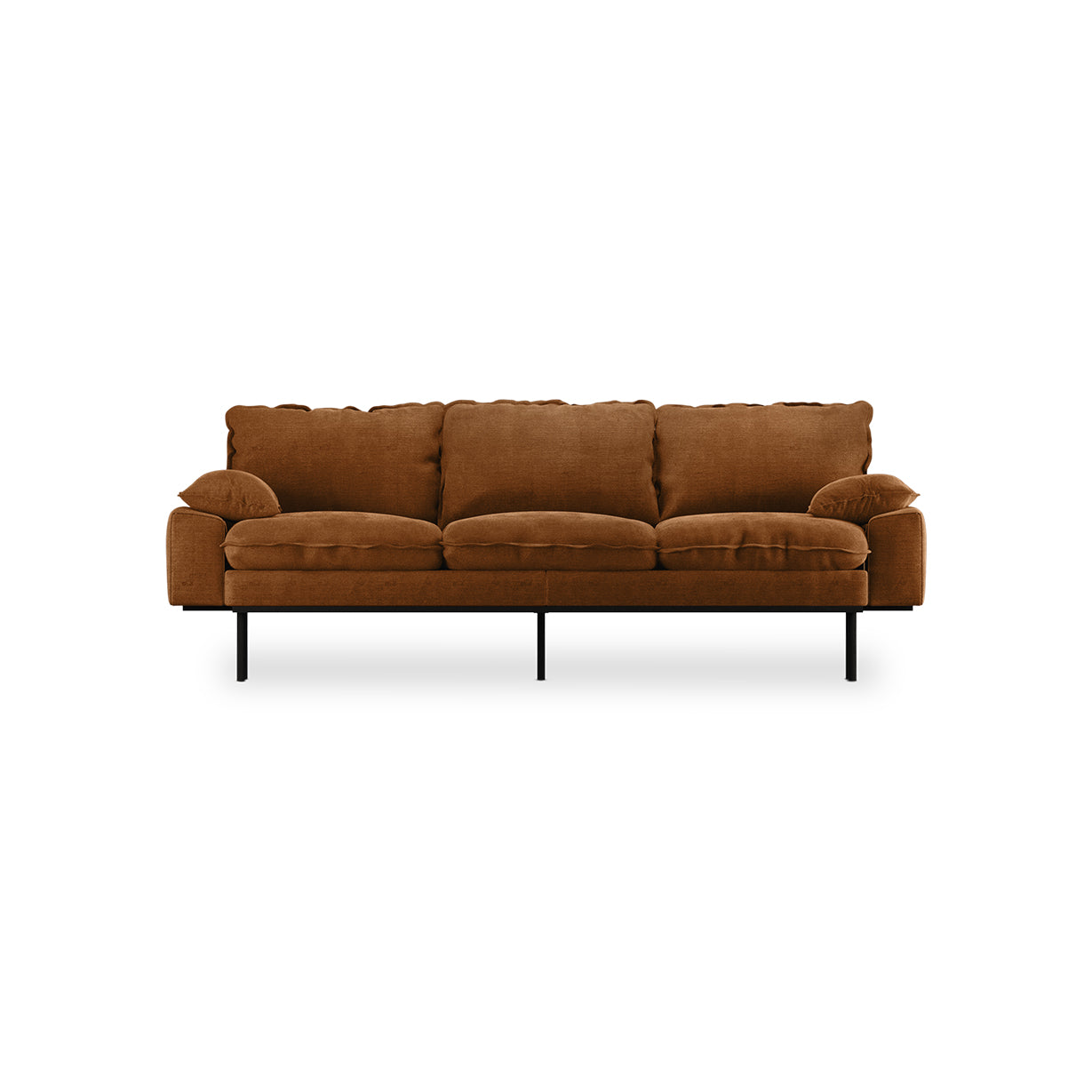 Canapé HK Living Retro 3-Seats velours royal - Amsterdam Déco