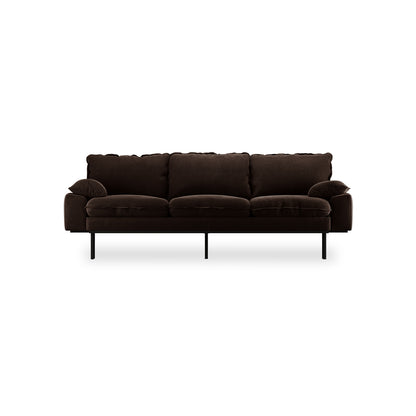 Canapé HK Living Retro 3-Seats velours royal - Amsterdam Déco