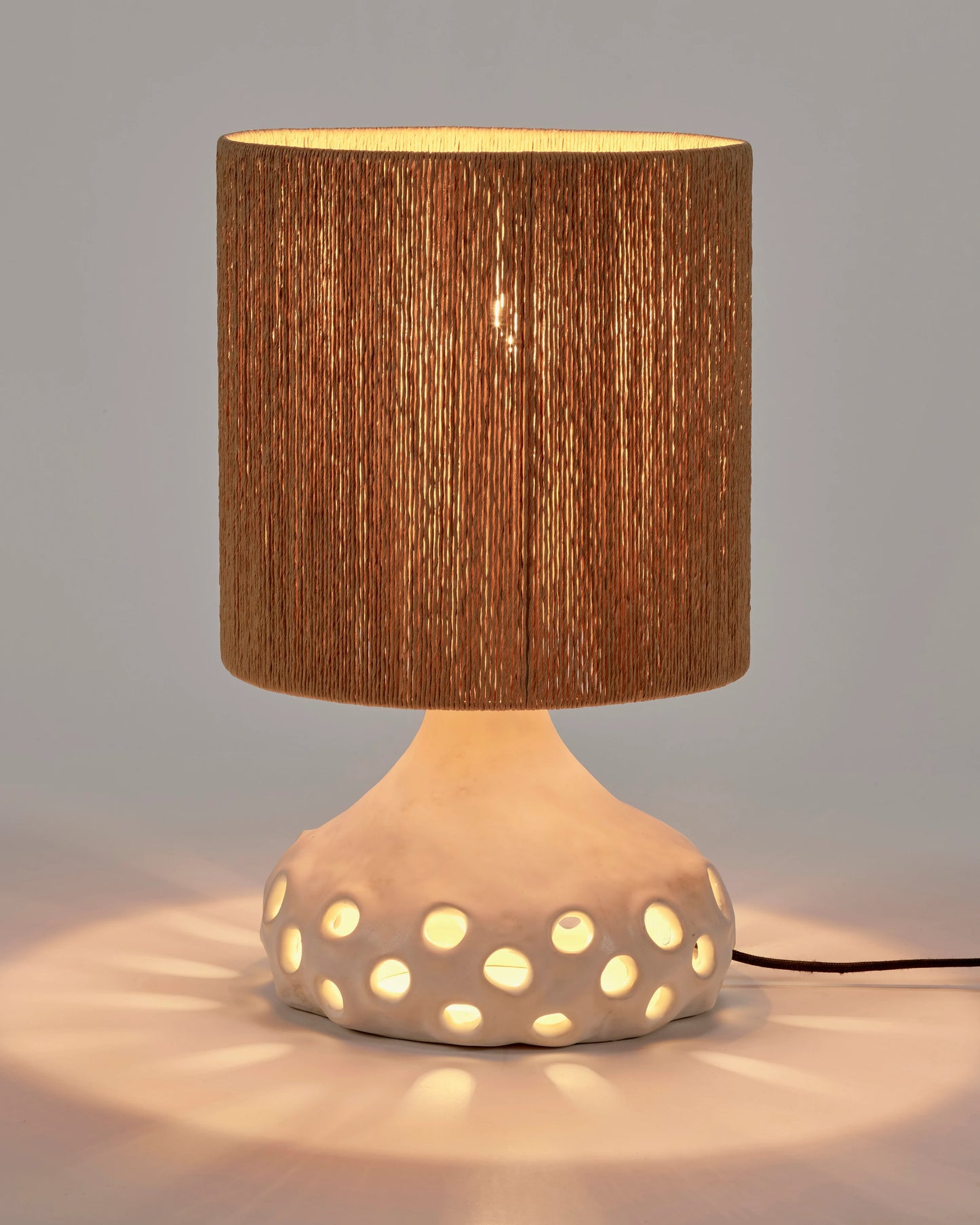 Lampe de table brun Oya