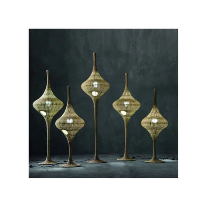 Lampadaire Spin Gervasoni - Rotin naturel Tressé Design Italien