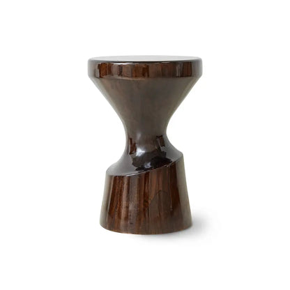tabouret en bois burgundy - Amsterdam Déco
