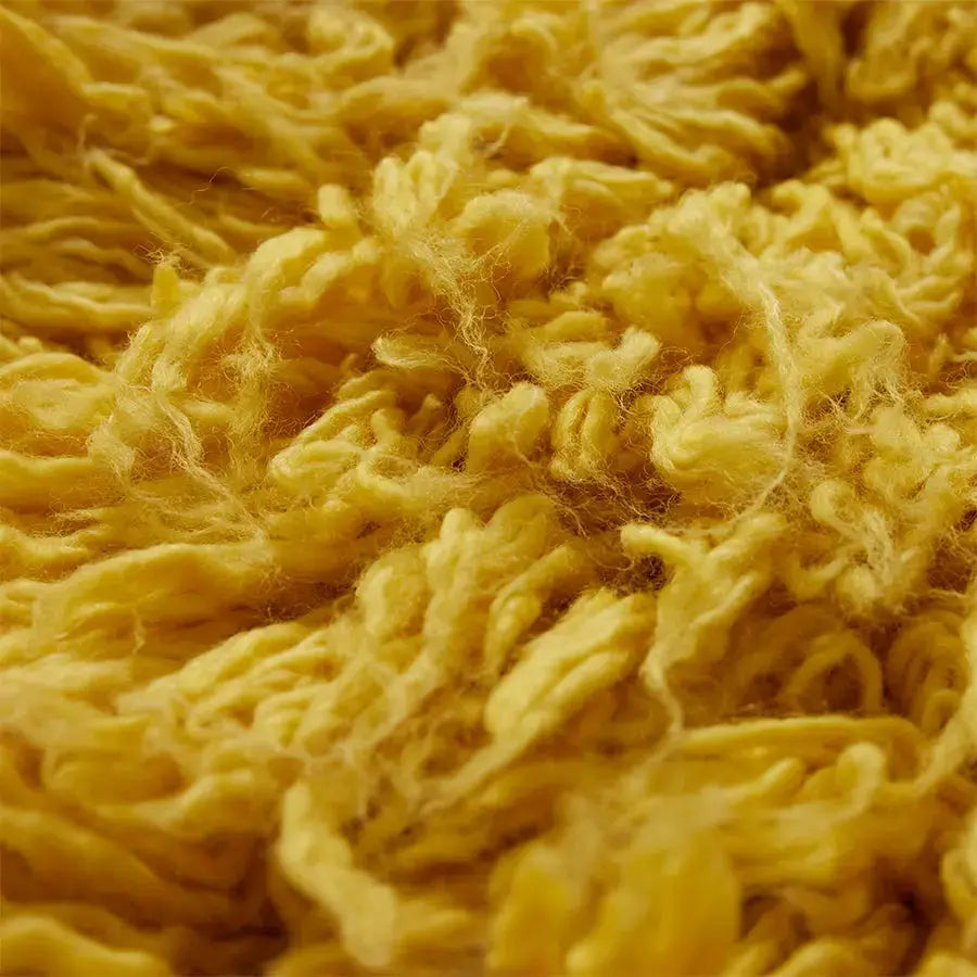 tapis fluffy jaune - Amsterdam Déco