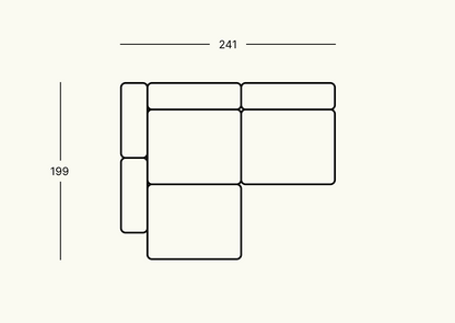 Canapé d'Angle à Trois Modules Vetsak Vetsak