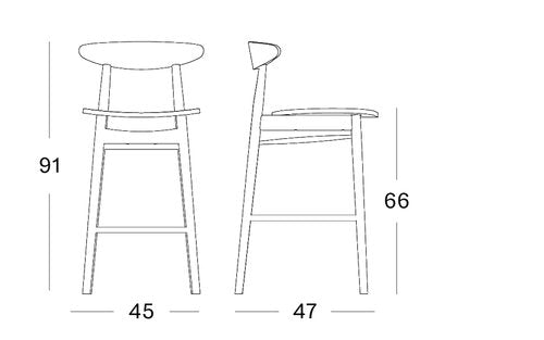 Tabouret Teo vincent sheppard vincent sheppard