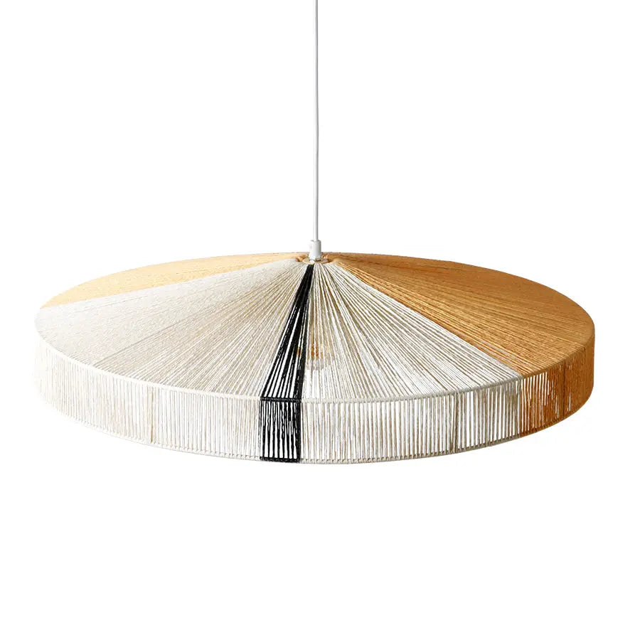 Suspension Corde Rayée Noire - HK Living - Luminaire Design Industriel HK Living