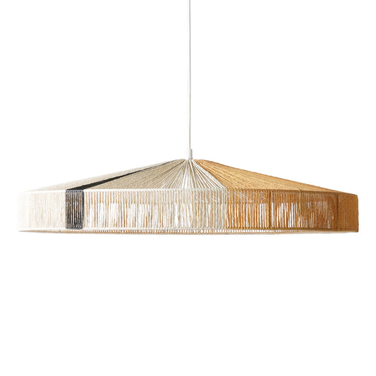 Suspension Corde Rayée Noire - HK Living - Luminaire Design Industriel