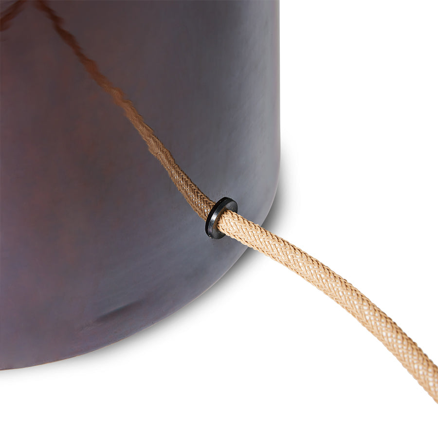 lampadaire Cône marron HL - HK Living